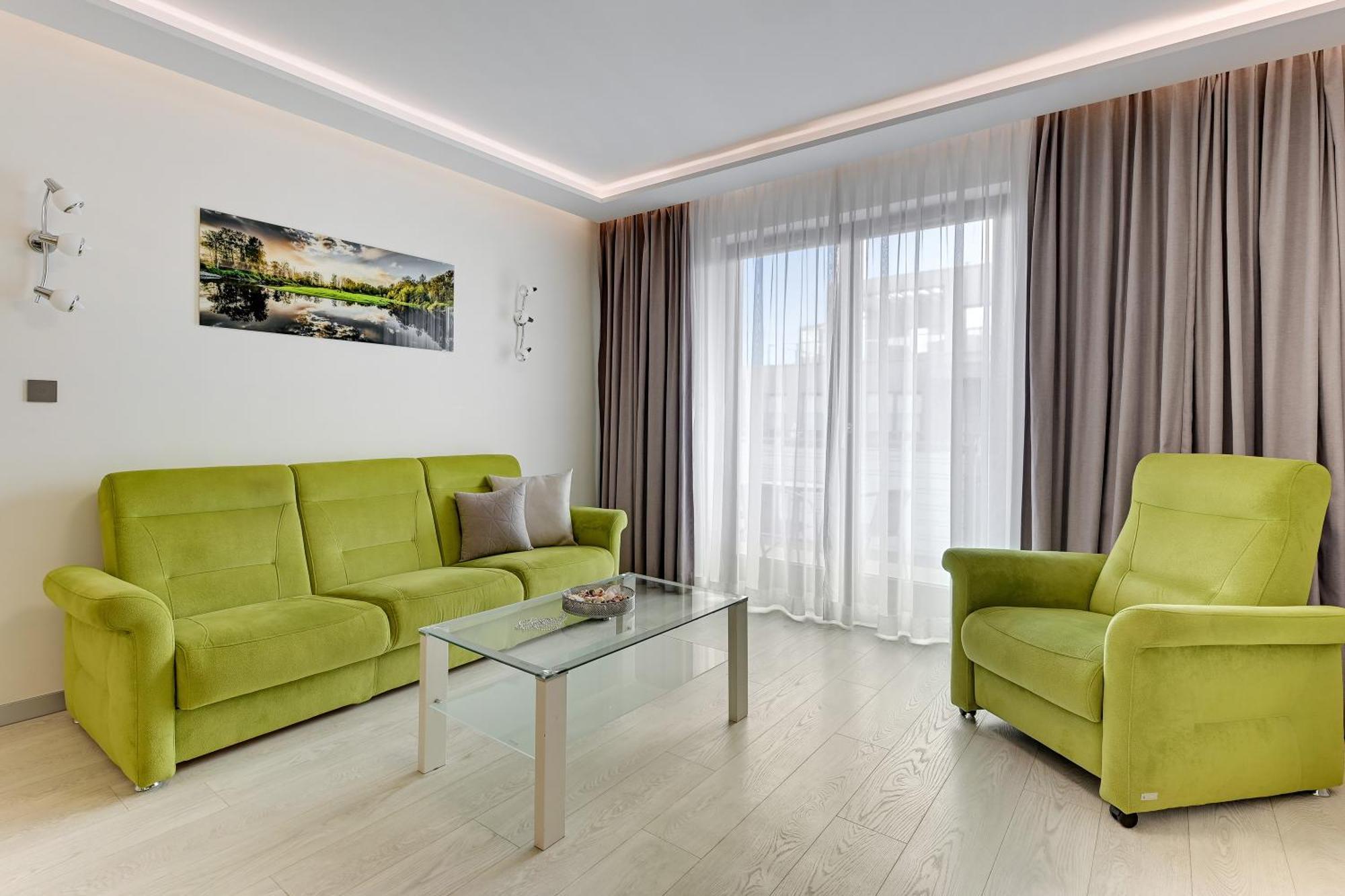 Aura - Riverside & Parking By Downtown Apartments Gdańsk Værelse billede